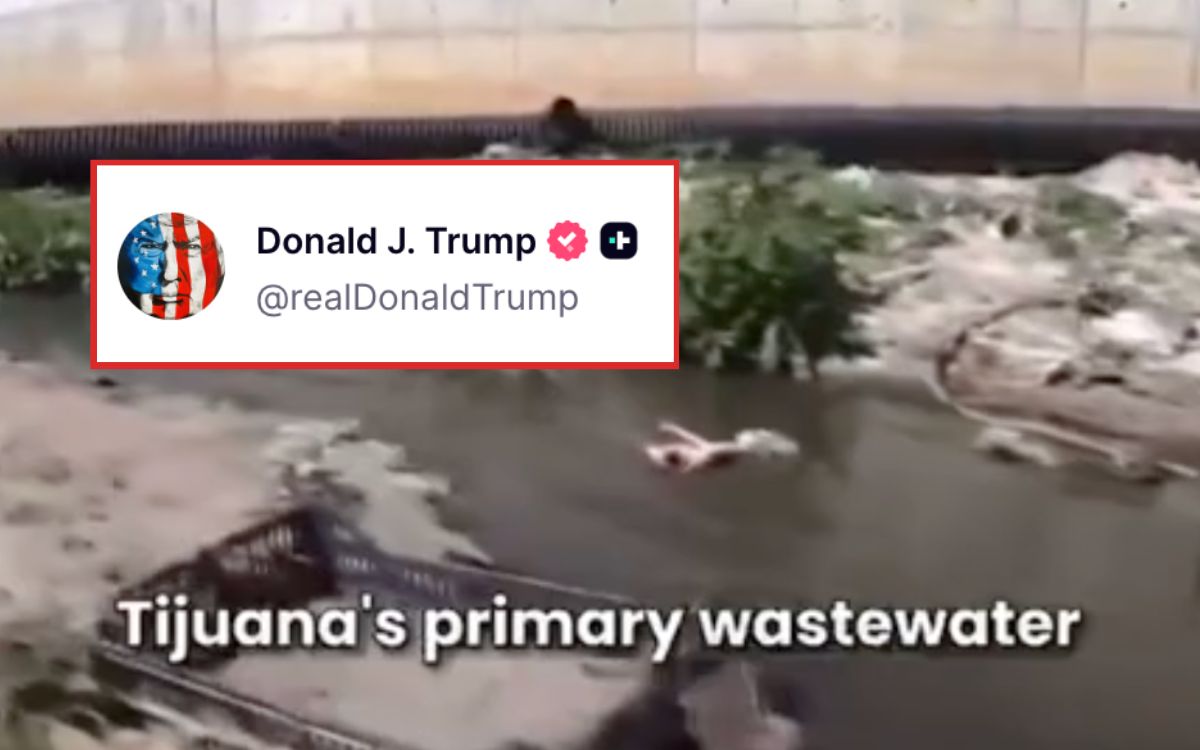 Trump se lanza contra alcantarillado de México en la frontera: Debe solucionarlo 'INMEDIATAMENTE'