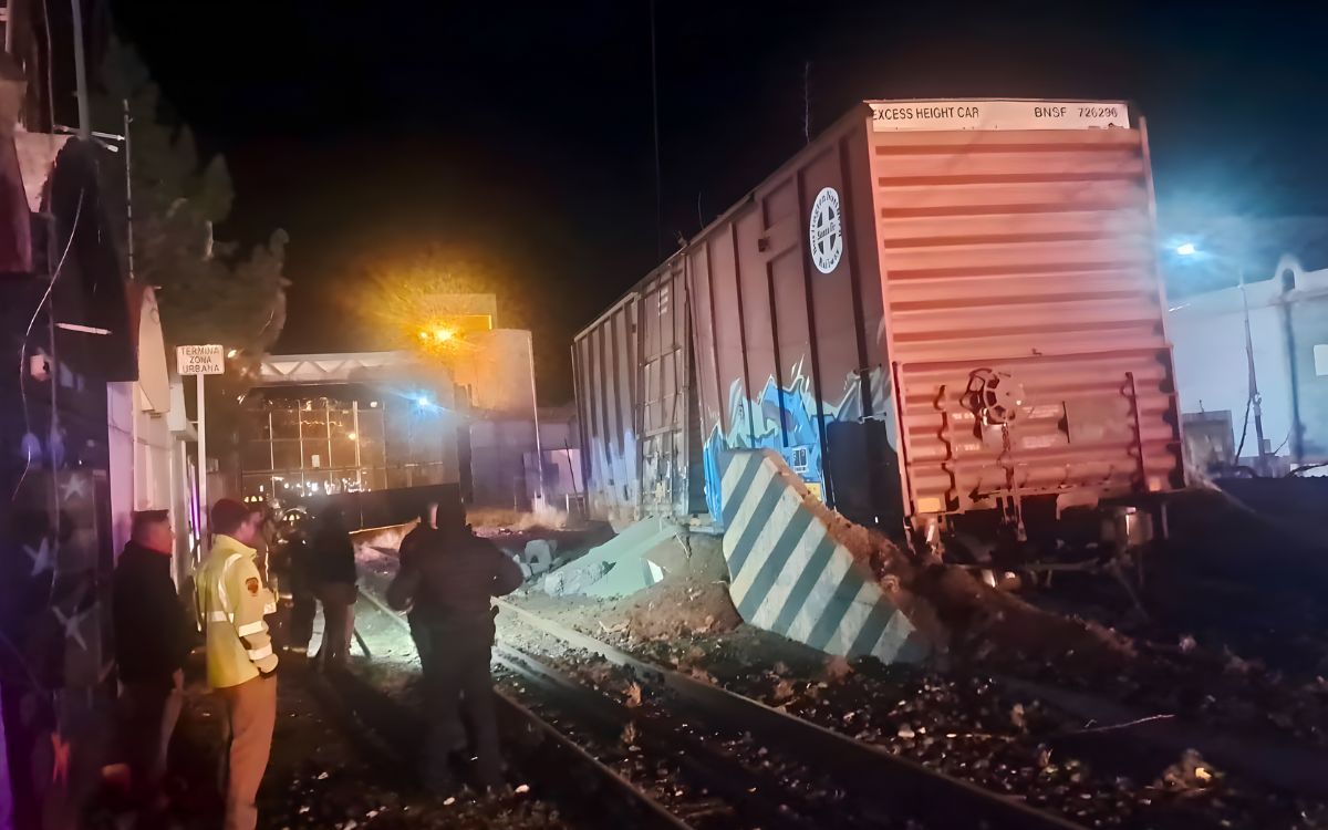 Vagón de Ferromex se descarrila en zona fronteriza de Nogales
