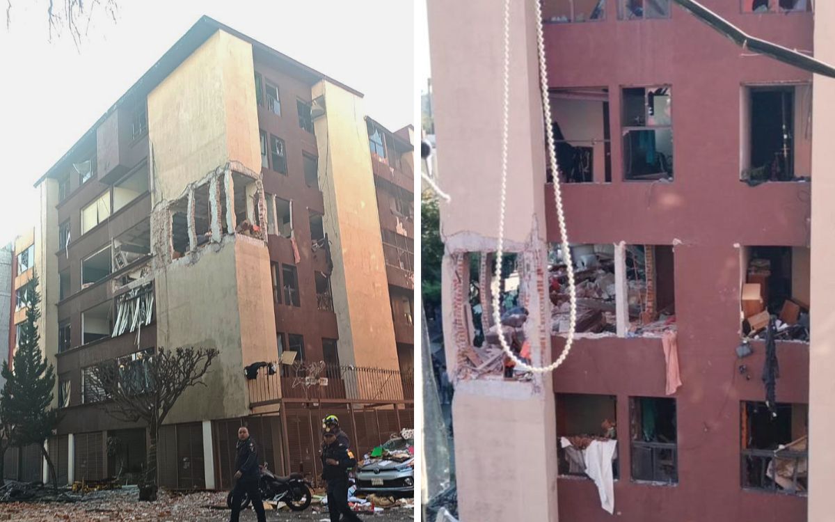 Al menos 4 personas heridas tras explosión en edificio de Coyoacán