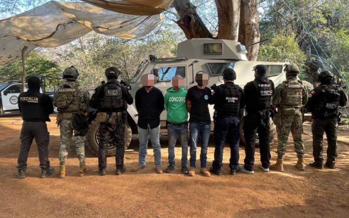 Detienen a siete presuntos miembros del CJNG durante operativo en Michoacán