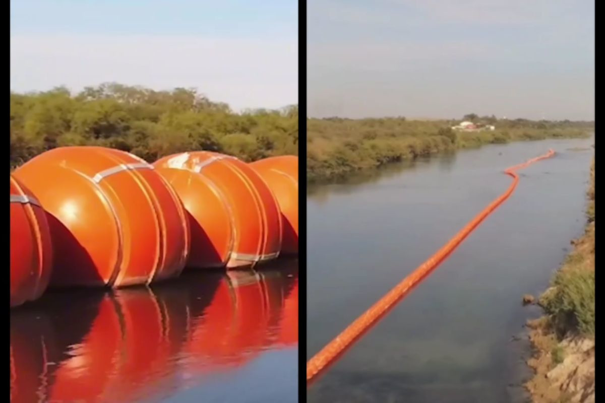 Embajada de EE.UU. en México advierte de instalación de “barreras flotantes” en el río Bravo