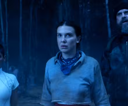 Kali, Eleven y Hopper en Stranger Things temporada 5 volumen 2