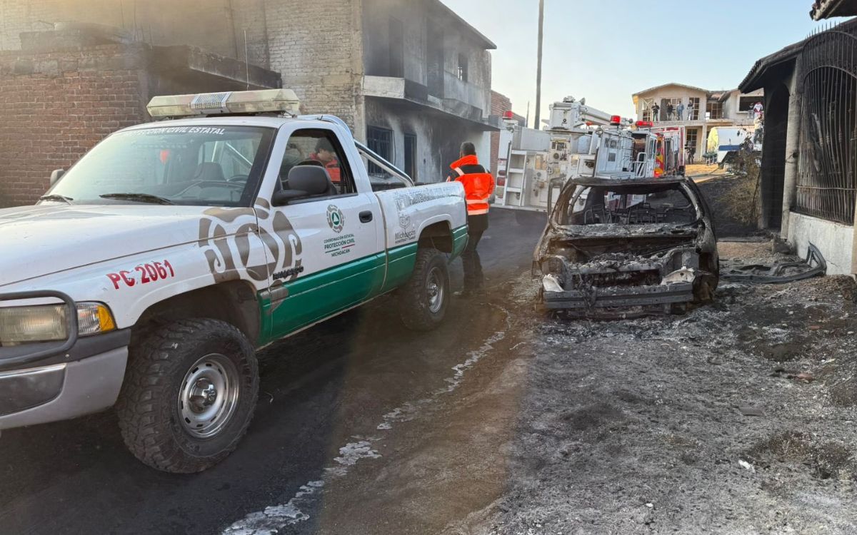 Fuerte incendio en La Piedad, Michoacán, deja un lesionado | Video
