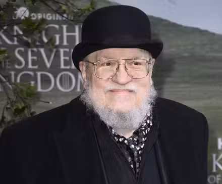George RR Martin en el estreno en Berlín de El caballero de los siete reinos