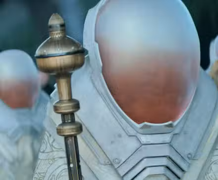 Personas con trajes espaciales de ciencia ficción en Dune