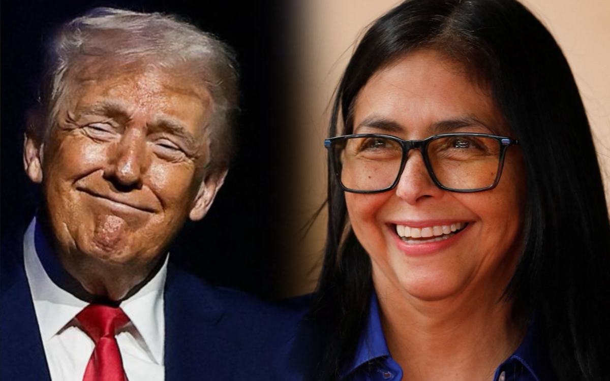 Trump dice que Delcy Rodríguez es una 'persona fantástica'