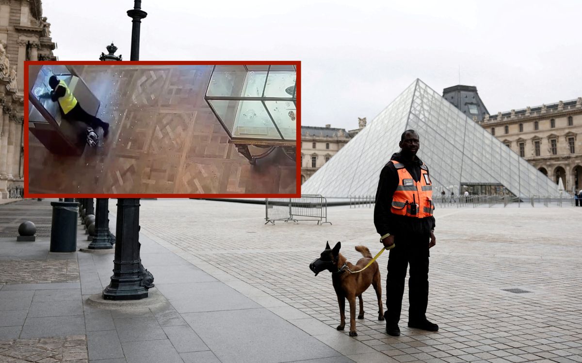 Video | Imágenes de videovigilancia del Louvre muestran el infame 'robo del siglo'