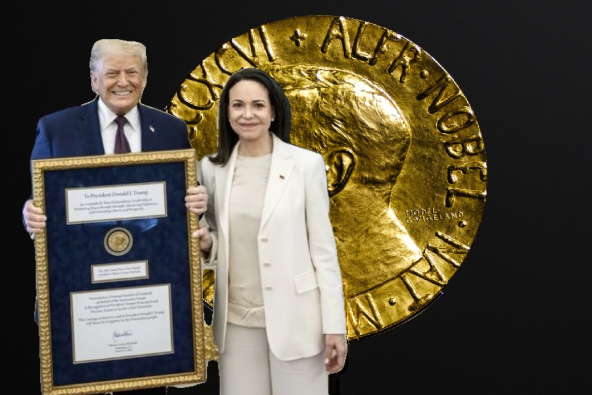 ¿Se puede transferir el premio de la Paz? Centro Nobel aclara tras gesto de Machado a Trump