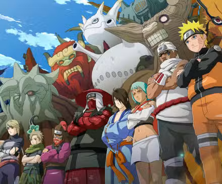 El arte promocional del juego Naruto Ninja Storm 3 muestra a todas las bestias con cola elevándose por encima de sus Jinchuriki, incluidos Naruto, Gaara, Killer B y el resto.