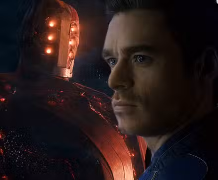 Imagen dividida de Ikaris y Arishem en el MCU