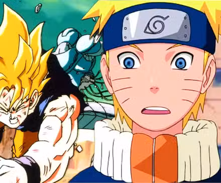 Imagen personalizada con Goku y Naruto.