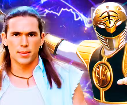 White Ranger de Mighty Morphin Power Rangers y Tommy sin su casco