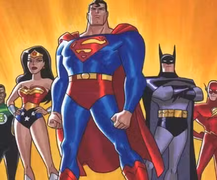 Póster de la serie animada Liga de la Justicia