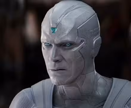 White Vision de Paul Bettany parece desconcertada en WandaVision