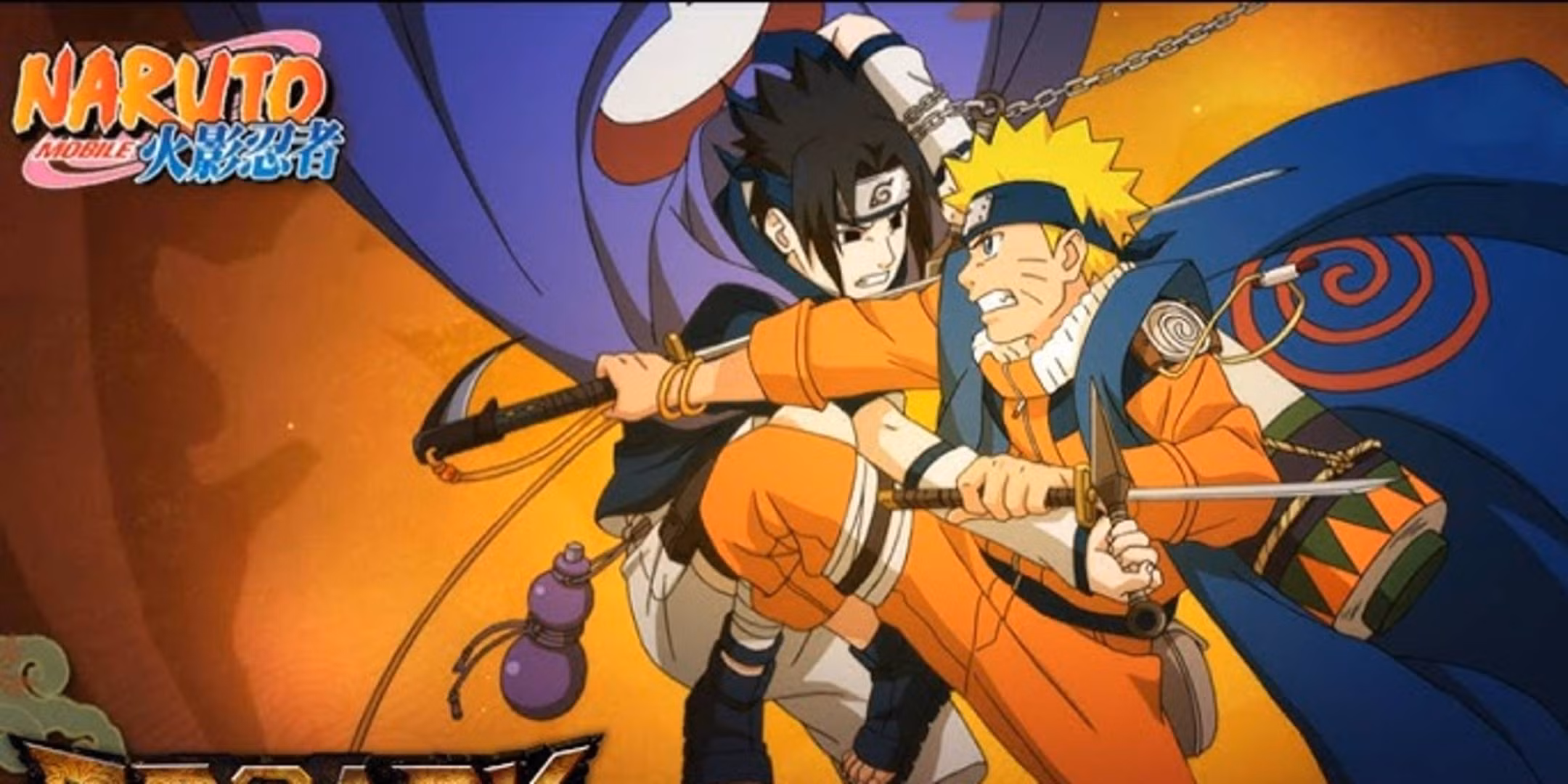 Naruto en línea Sasuke luchando contra Naruto