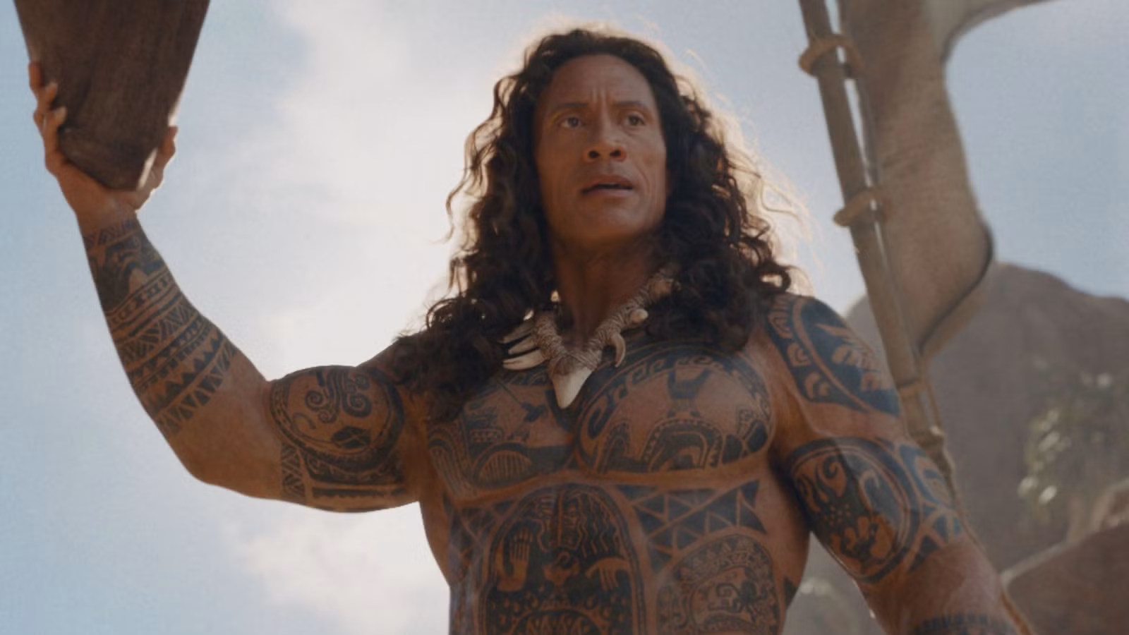 Maui de Dwayne Johnson estrena su voz cantante en nuevas imágenes de acción en vivo de Moana