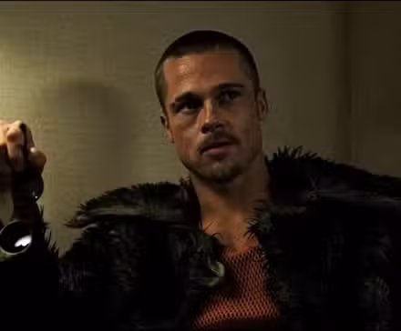 Brad Pitt como Tyler Durden en El club de la lucha
