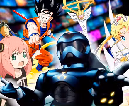 Toonami y personajes de anime.