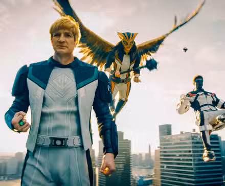 La Banda de la Justicia en Superman preparándose para luchar