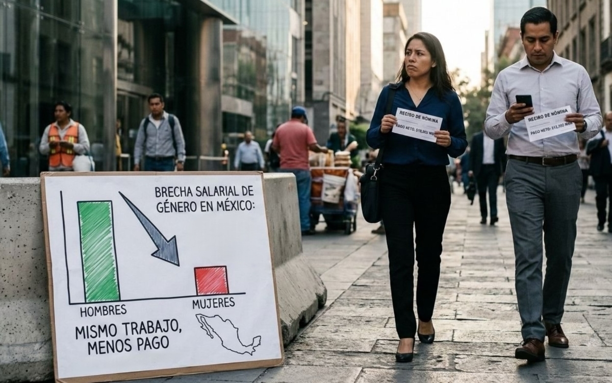 Desigualdad salarial | Hombres ganan 25% más que mujeres en México
