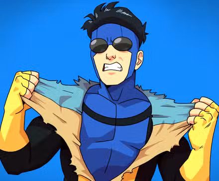 Mark Grayson de Invincible rompe su traje amarillo para revelar su traje azul debajo