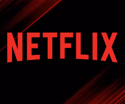 SR Streaming Recs: logotipo de Netflix en negro y rojo