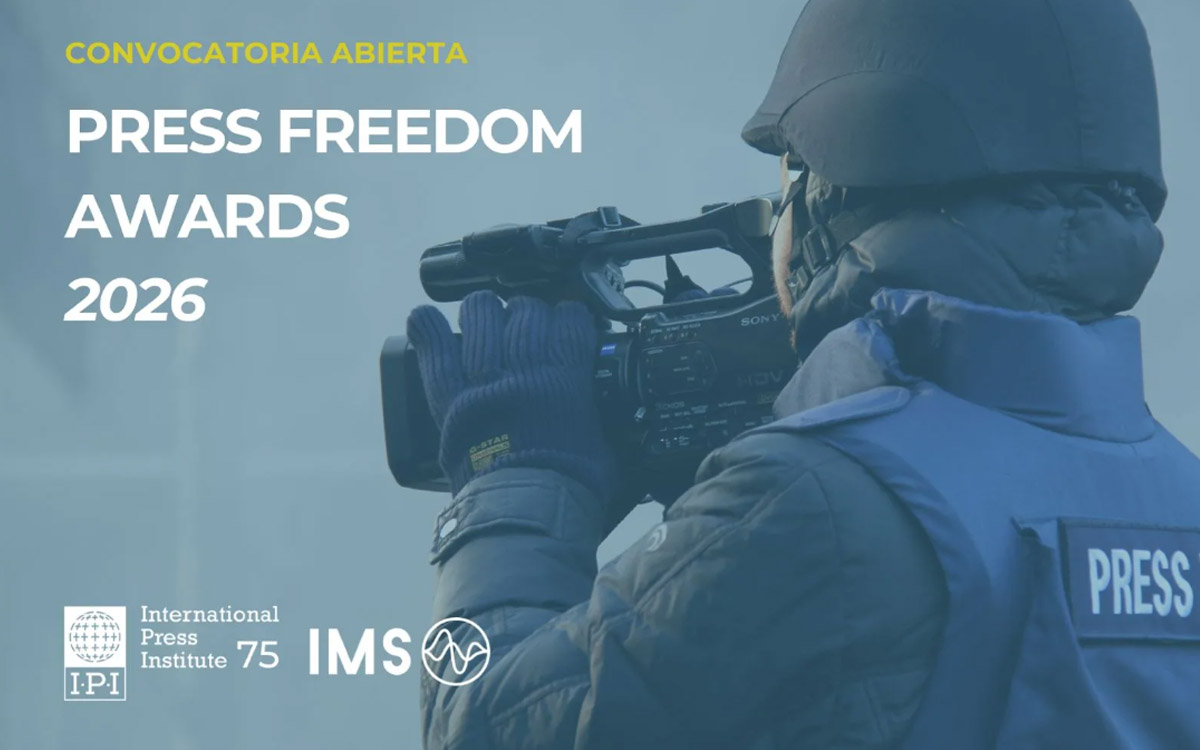IPI-IMS abre convocatoria para Premios a la Libertad de Prensa 2026 en el marco del Festival Gabo