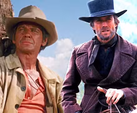 Charles Bronson en Érase una vez en el Oeste y Clint Eastwood en Pale Rider