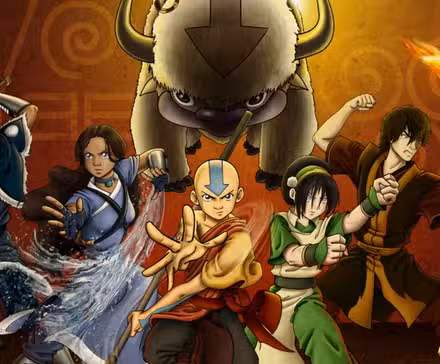 Imagen de Avatar del equipo: Aang, Katara, Zuko, Appa, Sokka y Toph