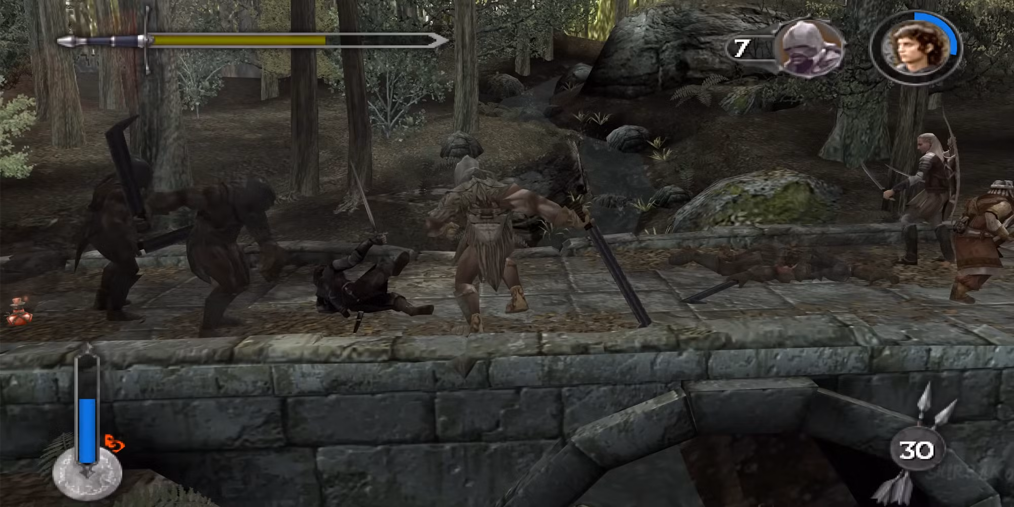 Captura de pantalla del juego LOTR The Two Towers