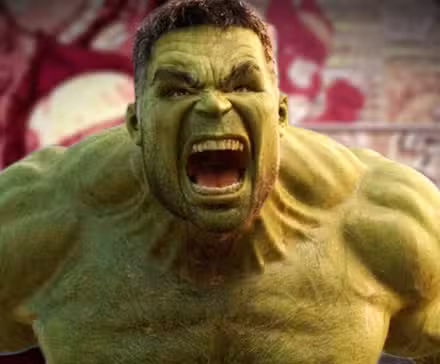 Hulk enojado por Gray Hulk