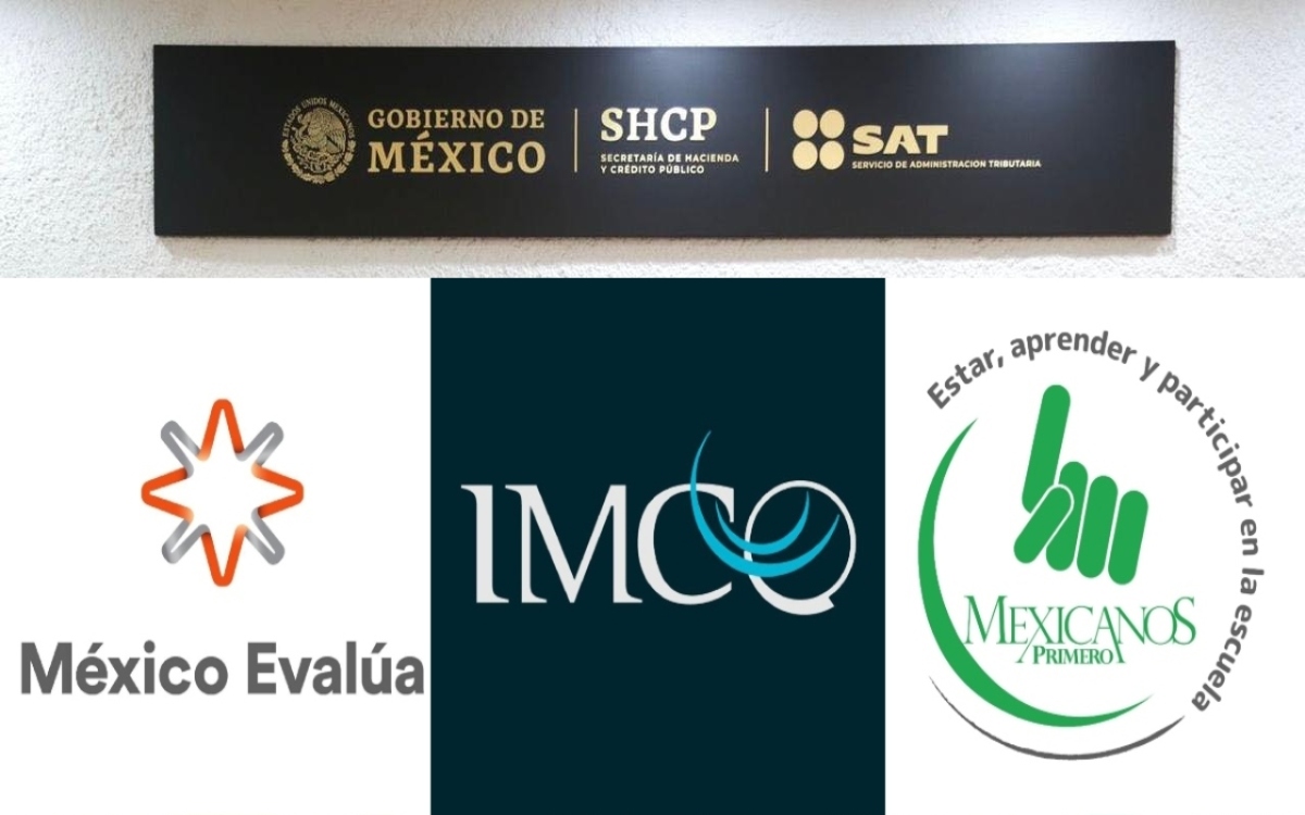 Revoca SAT donatarias a Mexicanos Primero, México Evalúa y el IMCO, organizaciones críticas de la 4T