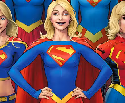 Supergirl con diferentes disfraces de Nicola Scott Comic Art