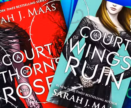 Las portadas de Una corte de espinas y rosas y Una corte de alas y ruina con Feyre Archeron