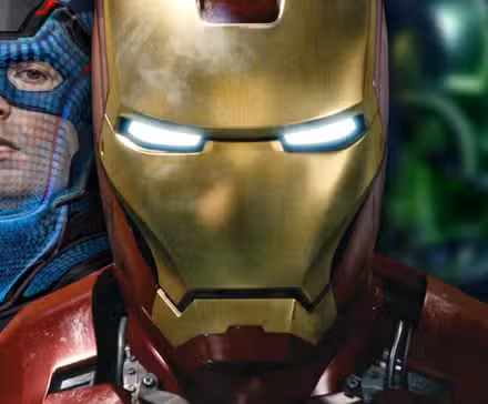 mcu iron man, arte conceptual capitán américa y superadaptoide borroso