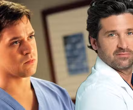 Una imagen combinada muestra a George y Derek en Grey's Anatomy