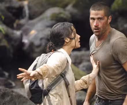 Evangeline Lilly y Matthew Fox en Perdidos