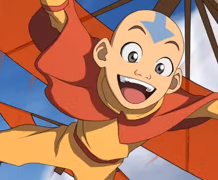 Aang en el programa de televisión Avatar, The Last Airbender