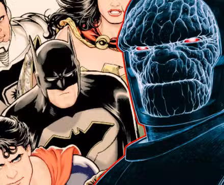Darkseid con la Liga de la Justicia