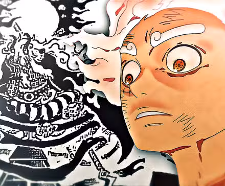 Imu y Luffy de One Piece