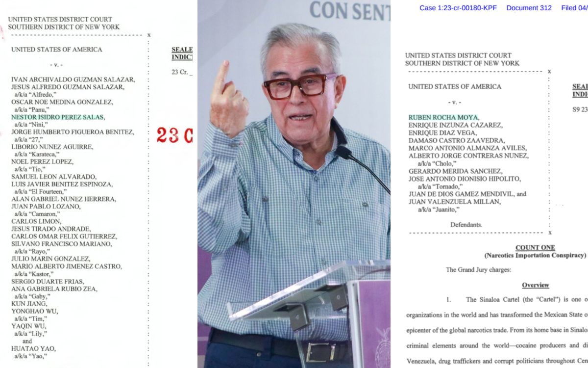 Acusación contra Rubén Rocha está en el mismo expediente con el que México extraditó a 'El Nini'