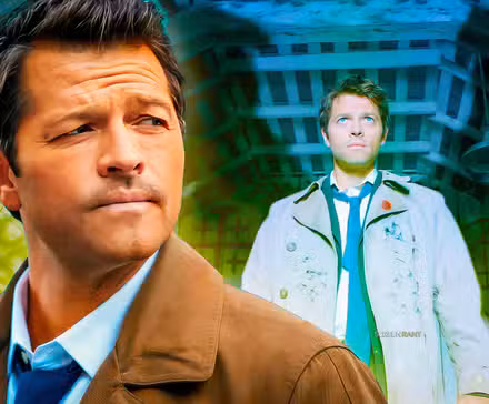 Misha Collins como Castiel en Sobrenatural.