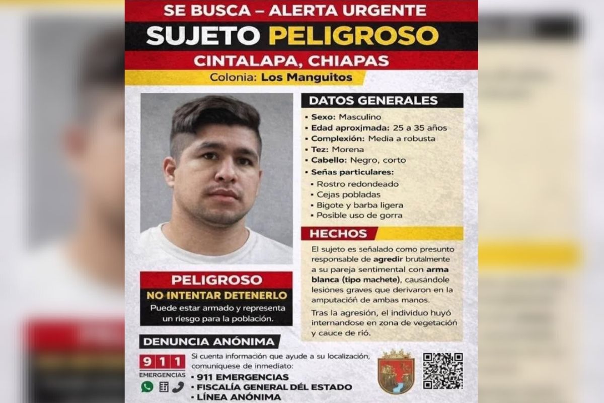 Chiapas | Hombre mutila a mujer en Cintalapa