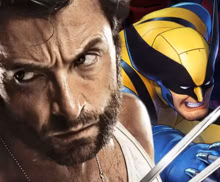 Wolverine de Hugh Jackman mira a su lado junto a un Logan disfrazado