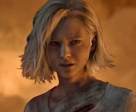 Grace Ashcroft frente al humo en Resident Evil Requiem