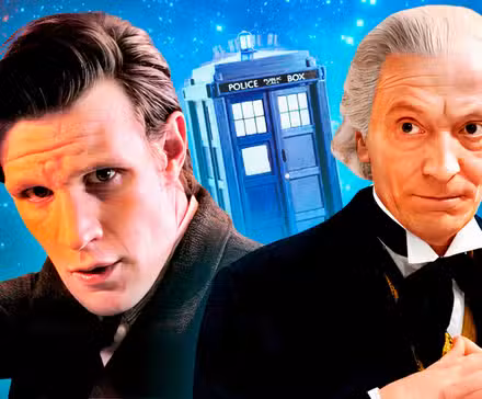 William Hartnell y Matt Smith en Doctor Who