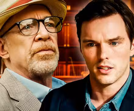 Nicholas Hoult y JK Simmons parecen preocupados en el jurado número 2