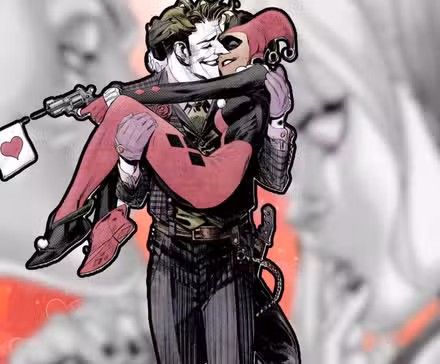 Joker llevando el romance de Harley Quinn