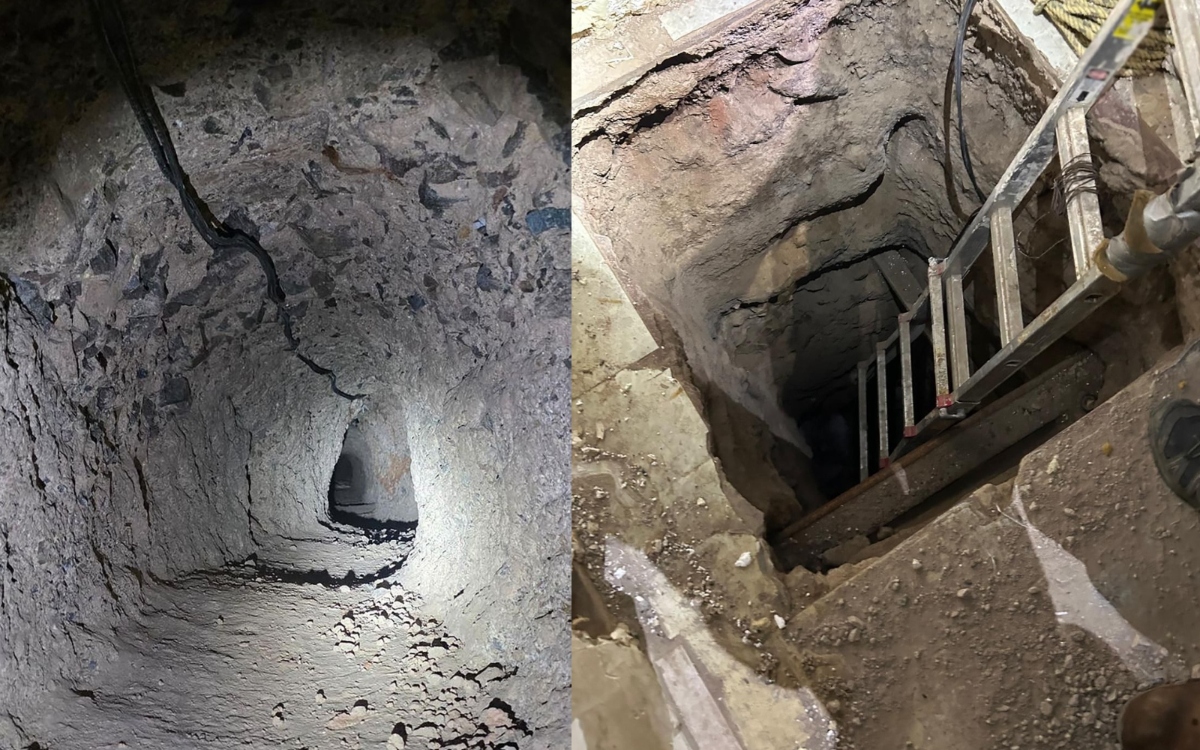 Hallan narcotúnel de 'Los Salazar' en la frontera de Nogales, Sonora con Arizona