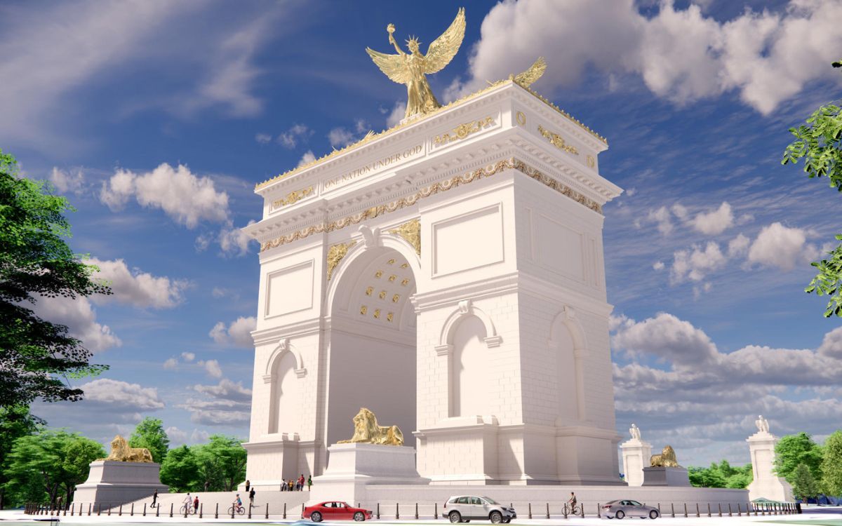 La Casa Blanca da a conocer iniciativa de Trump para construir un 'Arco del Triunfo'